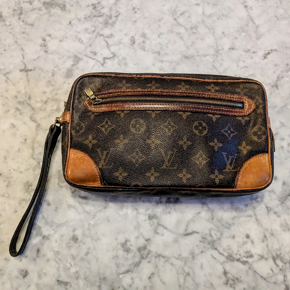 Louis Vuitton Brown Monogram Toiletry Bag